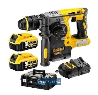 Akumulatorowy młot udarowo-obrotowy z uchwytem SDS-plus DeWalt DCH274P2T-QW 2,1J 18V XR 2x5,0Ah Li-Ion TStak II 1