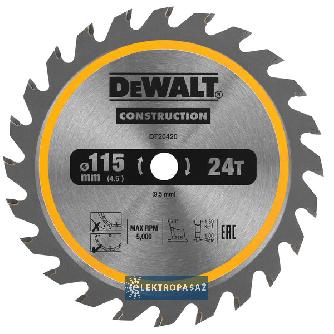 Piła tarczowa HM 115x9,5x1,5x1,0/24z Construction DT20420-QZ DeWalt 1