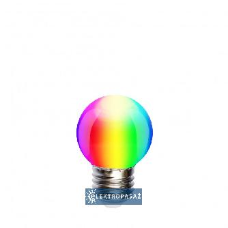 Żarówka LED kulka E27  1,0W RGB Spectrum WOJ+13105 Wojnarowscy 1