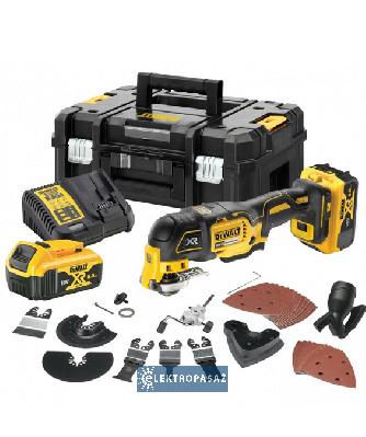 Akumulatorowe narzędzie wielofunkcyjne DeWalt DCS356P2-QW 18V 2x5,0Ah XR + akcesoria  T-STAK 1