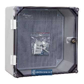 Obudowa z tworzywa z płytą montażową 300x300x160mm drzwi transparentne UNIbox Uni-0T 43.00 Elektro-plast Opatówek 1