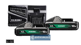 Zestaw 2 x akumulator 18V 4,0Ah Li-Ion BSL1840M + ładowarka UC18YFSL WEZ HiKOKI 1