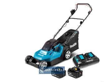 Akumulatorowa kosiarka Makita DLM432PT2 2x18V 2x5,0Ah Li-lon szer. cięcia 43cm 1