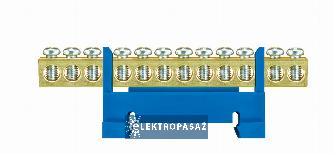 Listwa zaciskowa na szynę 12-torowa niebieska L/LZ12N E.4024 Pawbol 1