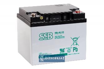 Akumulator 12V 40Ah do pracy buforowej SBL 40-12I SSB Battery Service 1