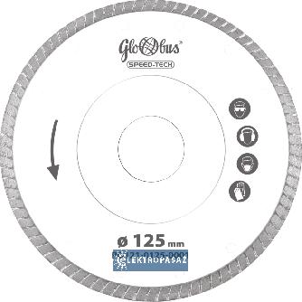 Tarcza diamentowa do cięcia prosta 125x22,23 Speed-Tech do ceramiki budowlanej PO121-0125-0001 Globus 1