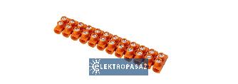 Listwa zaciskowa 12x 2,5mm2 T55st.C termoplastyczna pomarańczowa LTF12-2,5 21210108 Simet 1