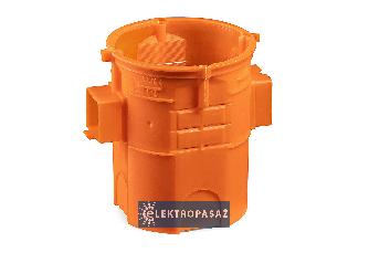 Puszka instalacyjna łączeniowa 60mm ekstragłęboka 80mm pomarańczowa S60GF 33008008 Simet 1