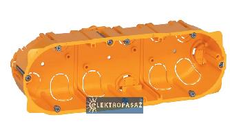 Puszka instalacyjna do płyt g-k 3x60mm płytka 50mm żółta Batibox 080053 Legrand 1