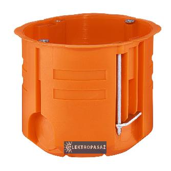 Puszka instalacyjna do płyt g-k 60mm głęboka 61mm pomarańczowa P60DF 31074008 Simet 1