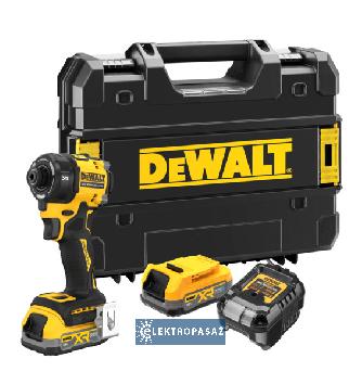 Zakrętak udarowy DeWalt DCF870E2T-QW 18V XR  2x1,7Ah PowerStack 56Nm 1/4 cala  TSTAK 1