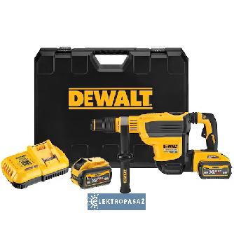 Akumulatorowy młot udarowo-obrotowy z uchwytem SDS-max DeWalt DCH614X2-QW 6,1J 54V XR FlexVolt 2x9,0Ah walizka 1