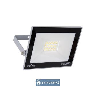 Naświetlacz LED Slim  30W 2600lm biała zimna IP65 szary Kroma Struhm 03702 Ideus 1