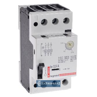 Wyłącznik silnikowy 3P  0,80kW  1,60- 2,50A Iu=2,5A M 250 606806 Legrand 1