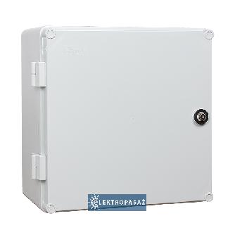 Obudowa z tworzywa z płytą montażową 300x300x160mm drzwi Obudowa z tworzywa z płytą montażową 300x300x160mm drzwi