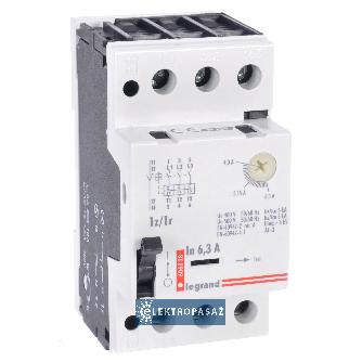 Wyłącznik silnikowy 3P  2,50kW  4,00- 6,30A M 250 1R/1Z 6,3A 606828 Legrand 1