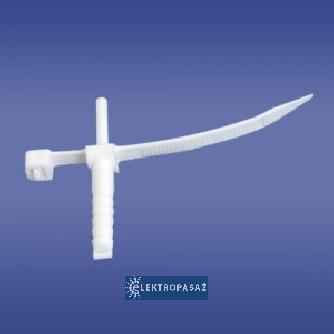 Uchwyt przewodu paskowy z kołkiem fi 10mm USMPK 10 opk.=50szt 21.3 Elektro-plast Opatówek 1