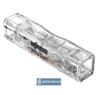 Szybkozłączka przelotowa 2x 0,75-4,0mm2 transparentna 2773-2401 Wago 1