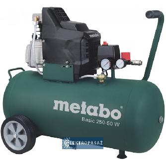 Sprężarka tłokowa Metabo Basic 250-50 W 1-fazowa 8 bar do zastosowań warsztatowych 601534000 1