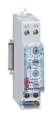 Przekaźnik czasowy 1P 8A 0,1sek-100h 12-230V AC/DC cykliczne załączanie i wyłączanie RC322 004742 Legrand 1