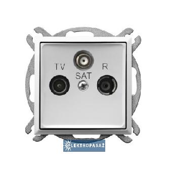 Aria biały p/t gniazdo R-TV-SAT końcowe bez ramki GPA-US/M/00 Ospel 1