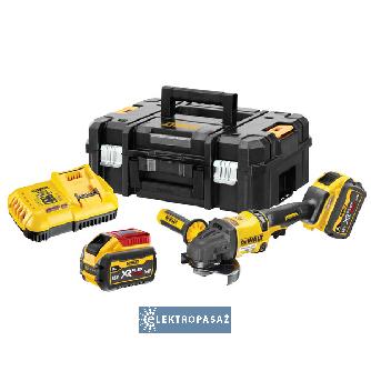 Akumulatorowa szlifierka kątowa DeWalt DCG418X2-QW 54V XR FlexVolt 2x9,0Ah tarcza 125mm TStak II 1