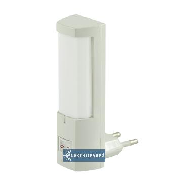 Lampka wtykowa Dora LED 0,4W 230V biała zimna wieża  6500K 02321  Ideus 1