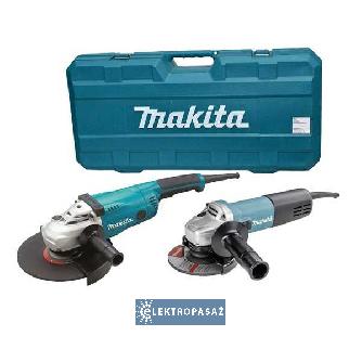 Zestaw szlifierek kątowych Makita DK0053 GA9020 230mm + 9558HNRG 125mm walizka 1