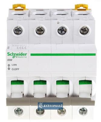 Rozłącznik izolacyjny modułowy 4P 100A Acti9 iSW-100-4 A9S65491 Schneider 1