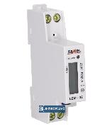 Licznik energii elektrycznej LCD 1-fazowy max 50A 230V AC TH35 IP20 LEM-02 EXT10000033 Zamel 3