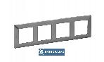 Valena life metal stalowy ramka poczwórna 754154 Legrand 1