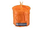 Puszka instalacyjna 60mm głęboka z wkrętami pomarańczowa Z60DFw 33035008 Simet 3