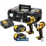 Zestaw narzędzi Combo DeWalt DCK2062M2T-QW 18V XR 2x4,0Ah Li-Ion DCD709+DCF809 TSTAK 1