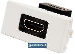 Simon Connect płytka K45 adapter HDMI-HDMI 45×22,5mm czysta biel K129B/9 Kontakt-Simon 2