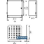 Obudowa z tworzywa z płytą montażową 300x300x160mm drzwi transparentne UNIbox Uni-0T 43.00 Elektro-plast Opatówek 2