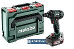 Akumulatorowy zakrętak udarowy Metabo SSW 18 LTX 300 BL 1/2 cala 300Nm 18V 2x5,2Ah Li-Power metaBOX 145 + akumulator 2,0Ah gratis 602395650 1