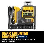 Laser krzyżowy 2x360st. DeWalt DCE0811D1G-QW wiązka zielona 12V XR 1x2,0Ah Li-Ion walizka 3