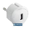 Ładowarka wtyczkowa 1xUSB A 5V 1,5A biała Helmo 050680 Legrand 1