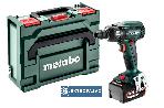 Akumulatorowy zakrętak udarowy Metabo SSW 18 LTX 400 BL 1/2 cala 400Nm 18V 2x4,0Ah Li-Power metaBOX 145 602205500 1