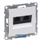 Suno biały gniazdo komputerowe podwójne RJ45 kat.5E UTP bez ramki 721151 Legrand 1