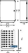 Obudowa z tworzywa z płytą montażową 400x300x160mm drzwi transparentne UNIbox Uni-1/T 43.11 Elektro-plast Opatówek 2