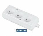 Gniazdo przenośne 3x2P 250V 16A białe GN-360 T-10467 Plast-Rol Lotyń 1