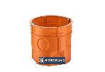 Puszka instalacyjna 60mm głęboka z wkrętami pomarańczowa Z60DFw 33035008 Simet 1