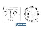 Puszka instalacyjna 60mm głęboka z wkrętami pomarańczowa Z60DFw 33035008 Simet 4