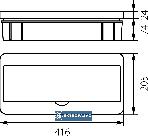 Rozdzielnica modułowa podtynkowa 1x18 N+PE IP40 RP-18 Fala 8.7 Elektro-plast Opatówek 2