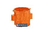 Puszka instalacyjna łączeniowa 60mm głęboka z wkrętami pomarańczowa S60DFw 33069008 Simet 1