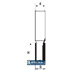 Frez trzpieniowy prosty dwupłytkowy CNC Premium Z=2 D= 6xH=20/d=6 FT906-0606-0001 Globus 3
