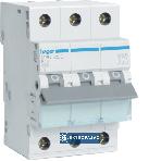 Wyłącznik nadprądowy 3P B 25A  6kA AC MCB MBN325E Hager Polo 1