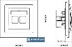 Deco beżowy p/t gniazdo głośnikowe podwójne bez ramki 1DGG-2 Karlik wyprzedaż 2