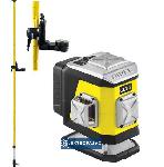 Laser krzyżowy 2x360st. Nivel CL2G wiązka zielona + tyczka rozporowa LP-36 Bluetooth 1
